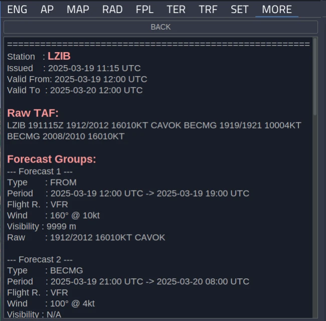 Schochman EFIS Features-TAF
