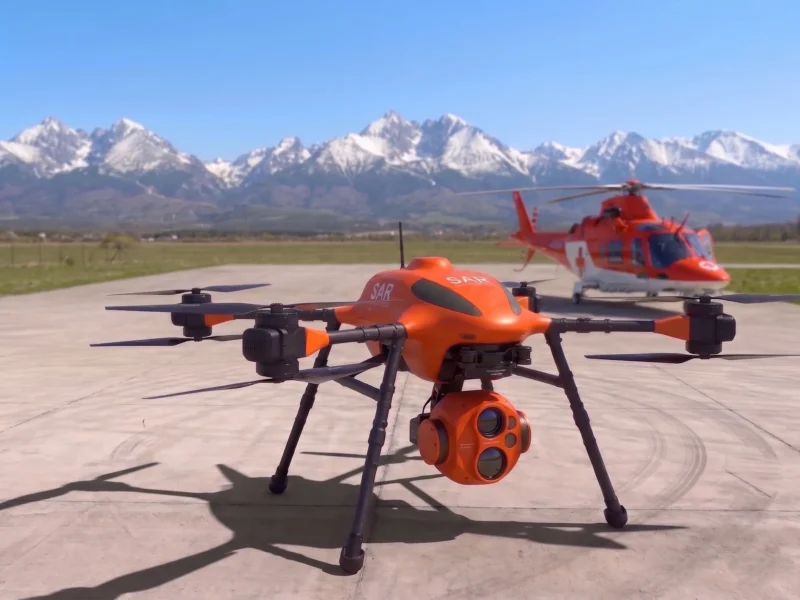 Schochman quad UAV for search and rescue in the High Tatras